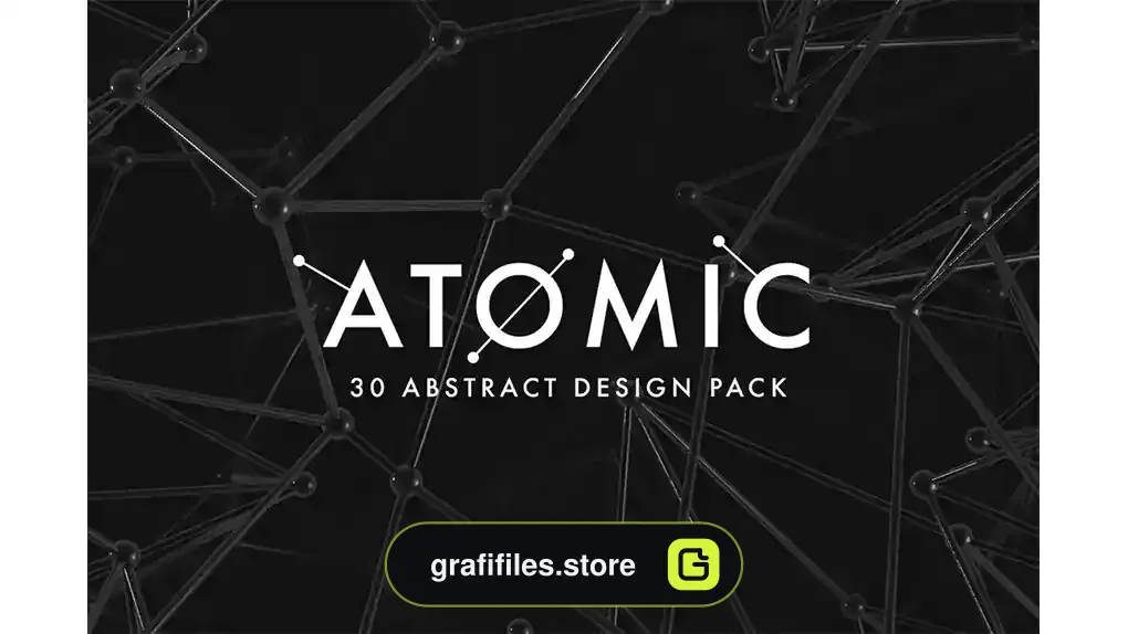 بک گراند انتزاعی Atomic - 30 Abstract Design Pack