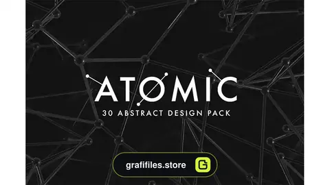 بک گراند انتزاعی Atomic - 30 Abstract Design Pack