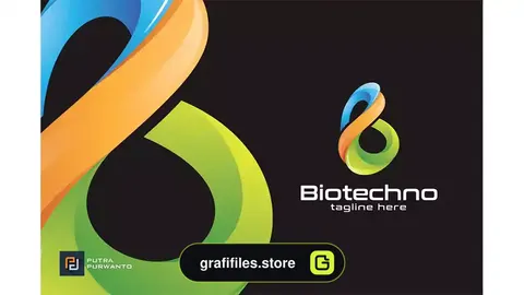 وکتور لوگو Biotechno / B - Logo Template