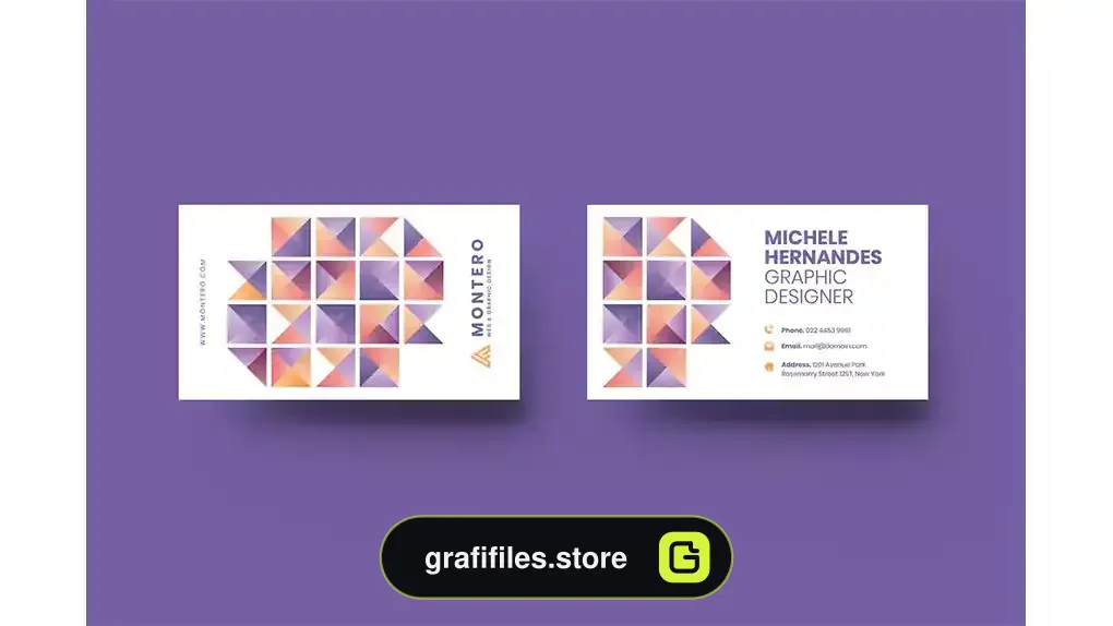 طرح وکتور کارت ویزیت Business Card 14