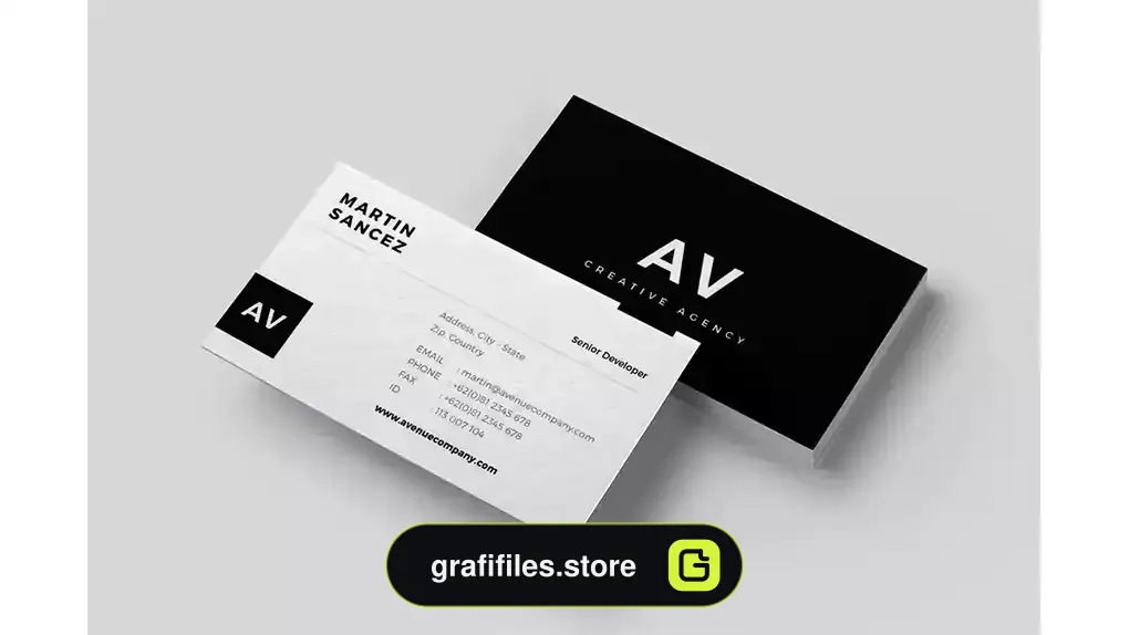 قالب آماده ایندیزاین کارت ویزیت Business Card
