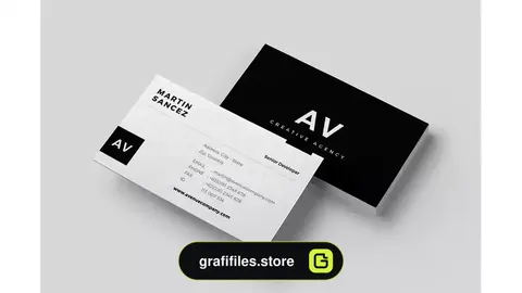 قالب آماده ایندیزاین کارت ویزیت Business Card