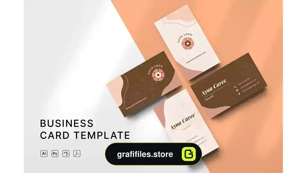 طرح لایه باز کارت ویزیت Business Card 35