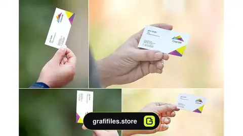 موکاپ کارت ویزیت Business Card Mockups 2