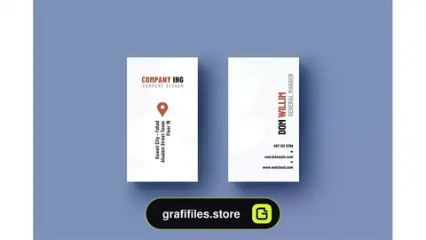 طرح لایه باز کارت ویزیت Business Card Template
