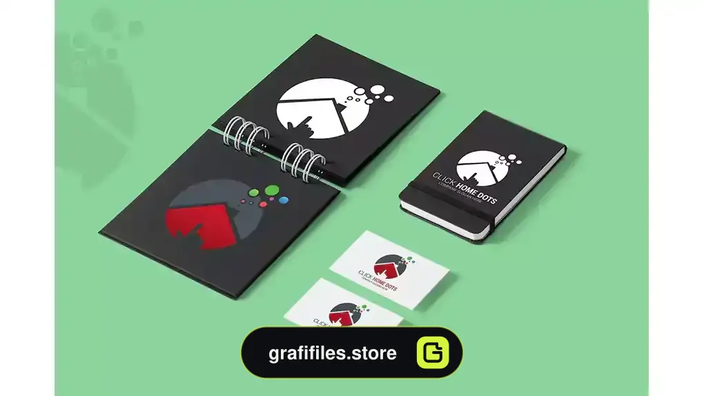 وکتور لوگو Click Home Dots