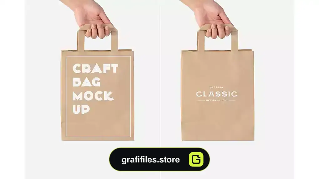 موکاپ ساک دستی Craft Bag Mock Up Vol 03