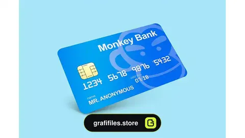 موکاپ کارت اعتباری Credit & Debit Card Mockup