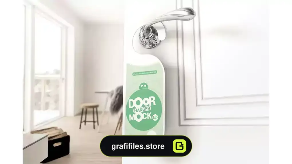 موکاپ آویز درب Door Hanger Mockups