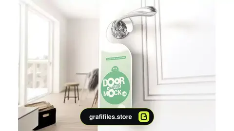 موکاپ آویز درب Door Hanger Mockups
