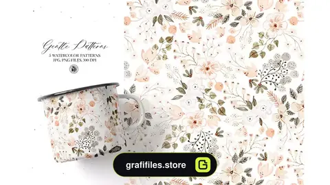 پترن آبرنگی Gentle Patterns Watercolor Set