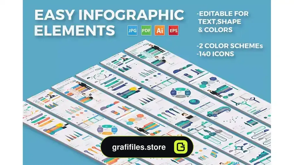 وکتور اینفوگرافیک Infographic Element Design