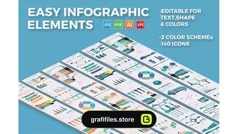 وکتور اینفوگرافیک Infographic Element Design