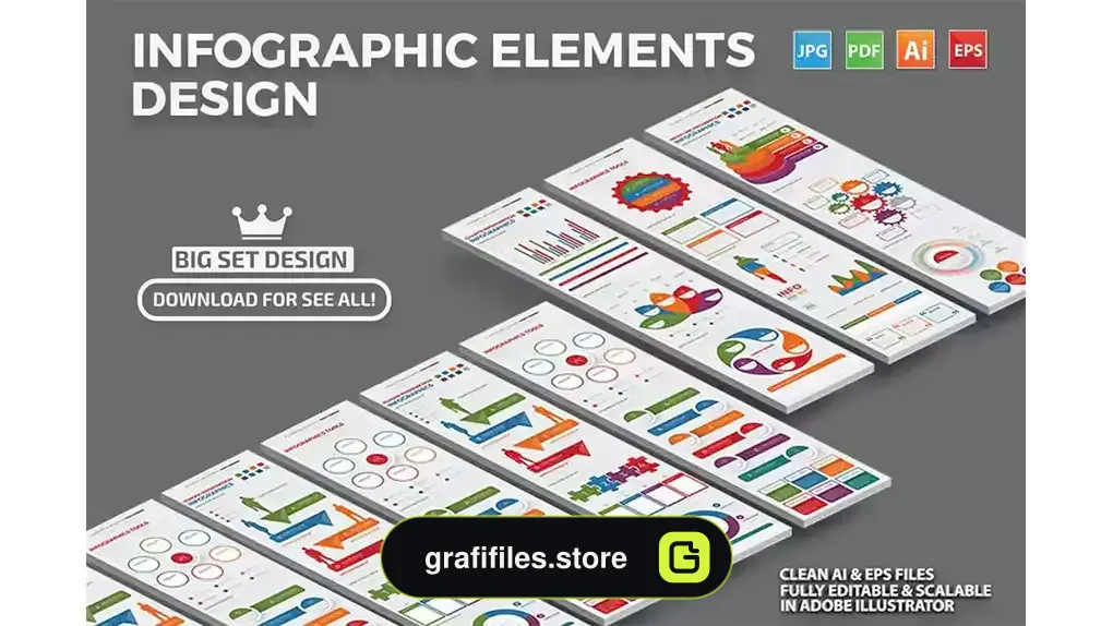 وکتور اینفوگرافیک Infographic Set Design