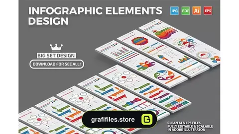 وکتور اینفوگرافیک Infographic Set Design