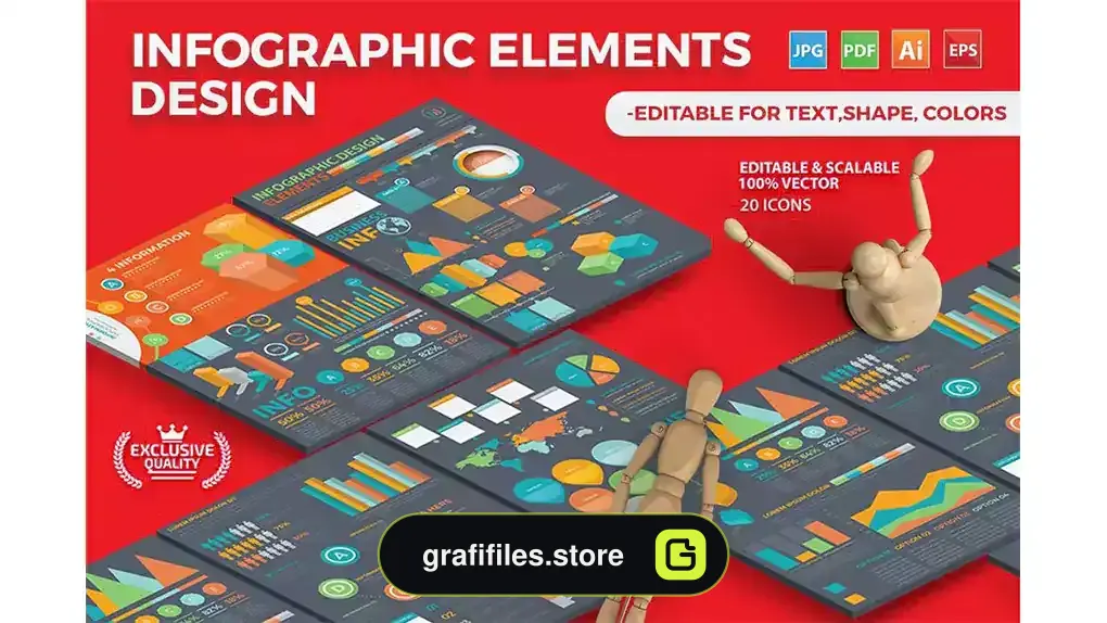 وکتور اینفوگرافیک Infographic Template Design