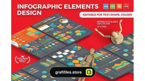 وکتور اینفوگرافیک Infographic Template Design