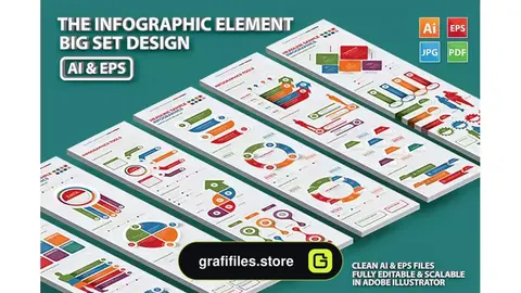 وکتور اجزای اینفوگرافیک Infographics Elements