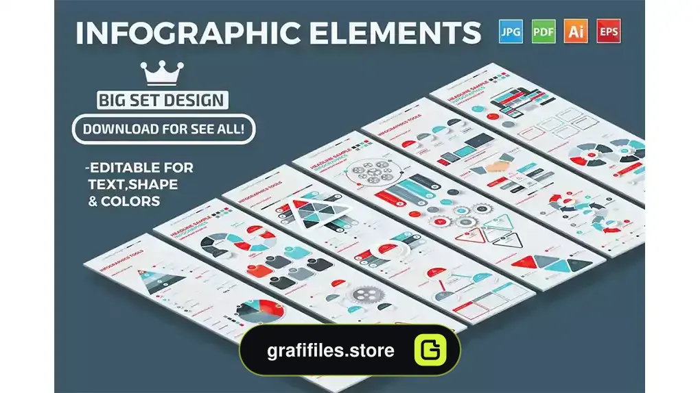 وکتور اینفوگرافیک Infographics Set