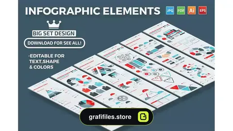 وکتور اینفوگرافیک Infographics Set