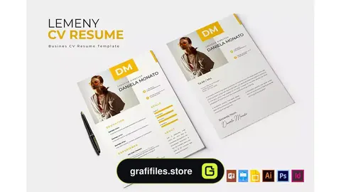طرح لایه باز رزومه Lemeny | CV & Resume
