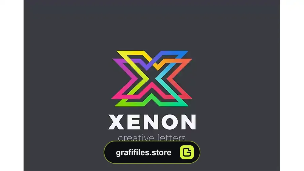 وکتور لوگو Letter X Logo design Linear Infinite