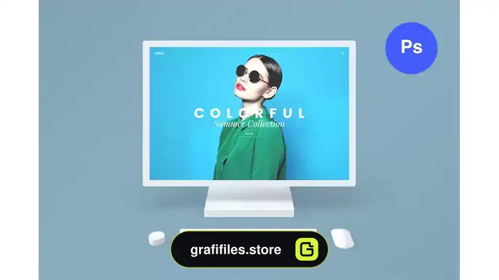 موکاپ مایکروسافت سرفیس Microsoft Surface Studio Mockups v.2 - Photoshop