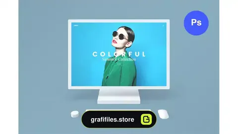 موکاپ مایکروسافت سرفیس Microsoft Surface Studio Mockups v.2 - Photoshop