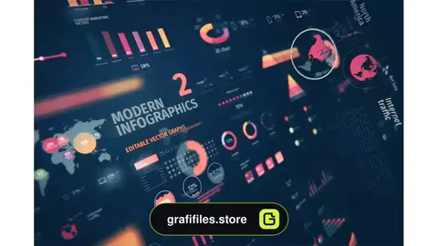 وکتور اینفوگرافی مدرن Modern Editable Infographics vol. 2