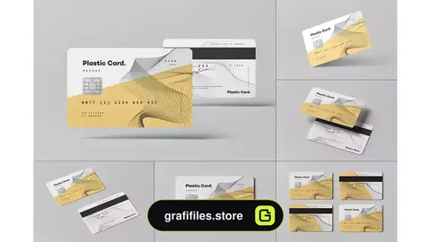 موکاپ کارت پلاستیکی Plastic Card Mock-up 2