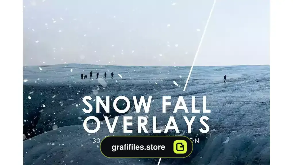 افکت بارش برف روی عکس و تصاویر Snow Fall Overlays