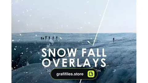 افکت بارش برف روی عکس و تصاویر Snow Fall Overlays