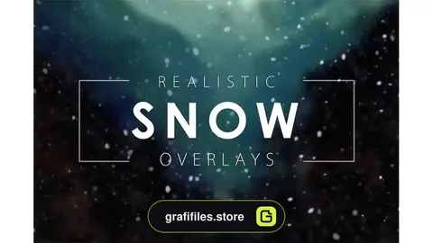 افکت دانه برف روی عکس و تصاویر Snow Overlays