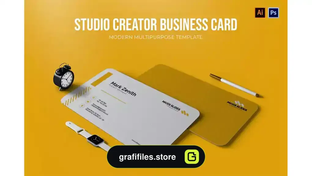 طرح لایه باز کارت ویزیت Studio Creator - Business Card
