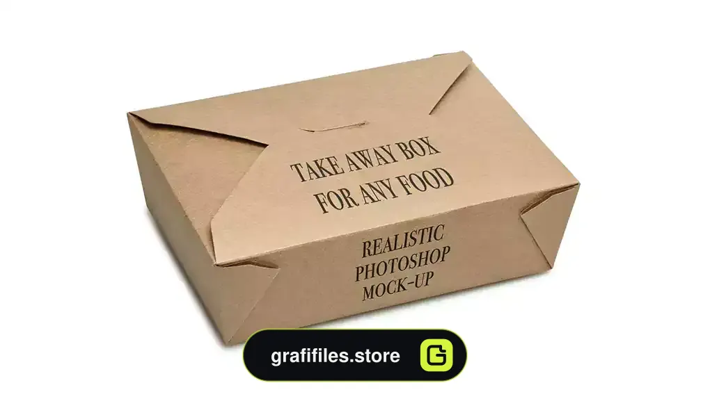 موکاپ جعبه Take away BOX Mock-up