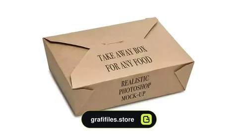 موکاپ جعبه Take away BOX Mock-up