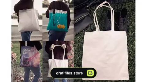 موکاپ ساک دستی Tote Bag Mockups Vol. 1