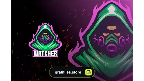 طرح لایه باز لوگو Watcher Logo