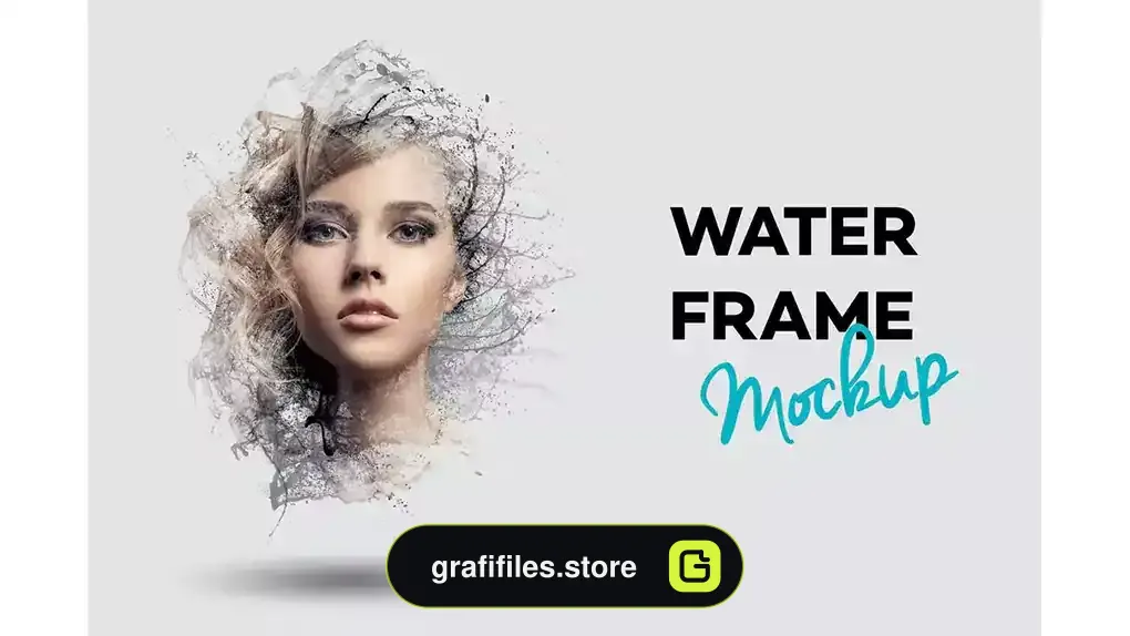 موکاپ قاب Water Frame Mockup