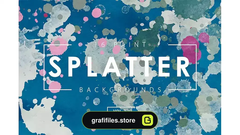 بک گراند پخش شدن رنگ Paint Splatter Backgrounds Vol. 2