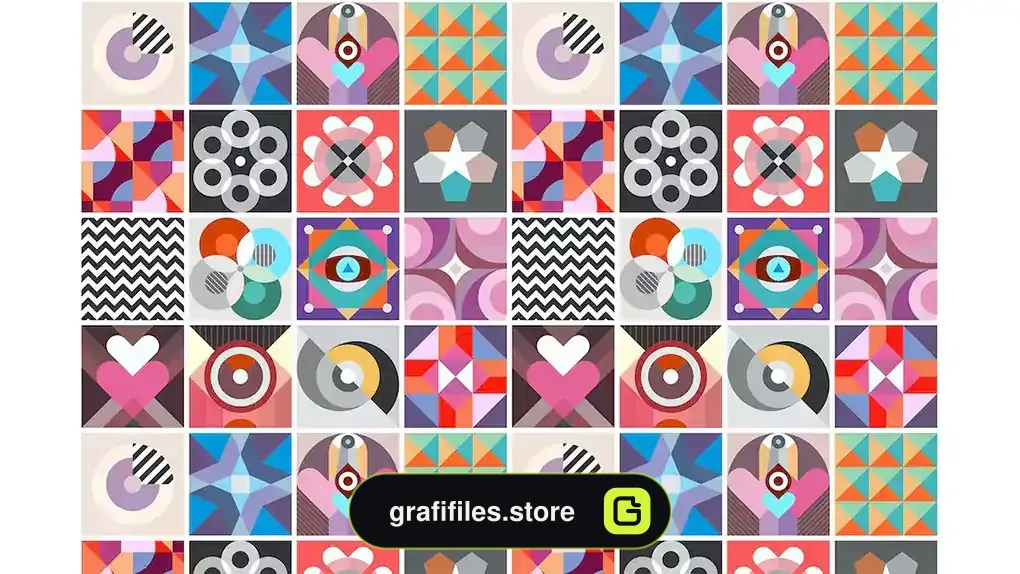 پترن هندسی انتزاعی Abstract Geometric Patterns