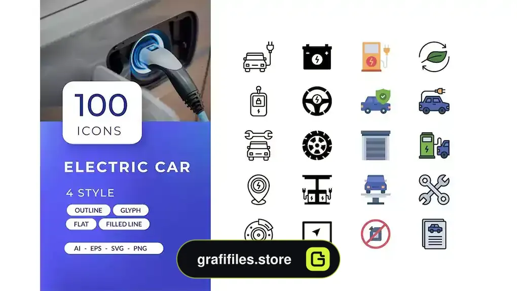 آیکون ماشین برقی