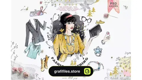 جعبه ابزار ساخت کاراکتر زن FASHION CLOTHING CREATOR