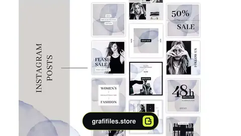 طرح لایه باز پست اینستاگرام فشن FASHION Instagram Posts