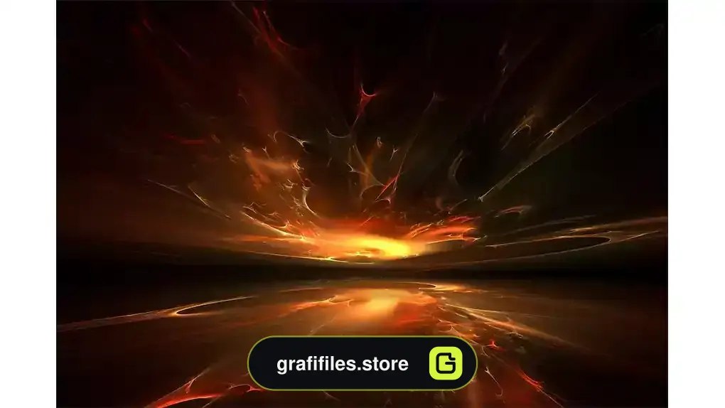 دانلود بک گراند فراکتال آتش fire fractal horizon