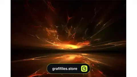 دانلود بک گراند فراکتال آتش fire fractal horizon