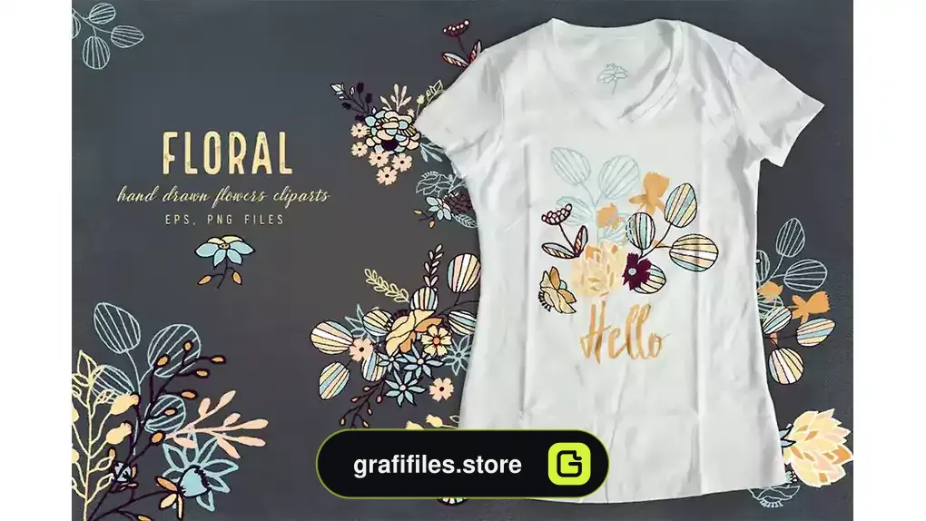کلیپ آرت گلدار Floral Cliparts