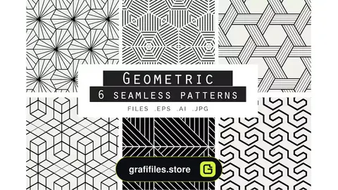 پترن هندسی Geometric Seamless Vector Patterns
