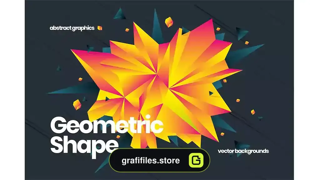 وکتور بک گراند اشکال هندسی Geometric Shape Backgrounds