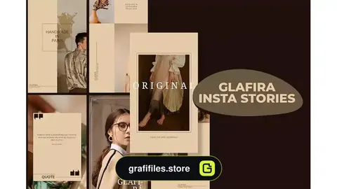 طرح لایه باز استوری اینستاگرام Glafira Insta Stories Template
